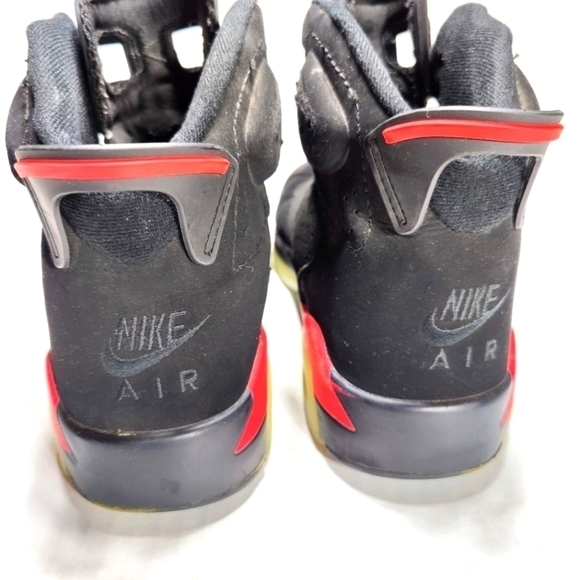 Nike Air Jordan 6 IV Retro Black Infrared Basketball Sneakers Men's Shoes Size 8 - Picture 8 of 10